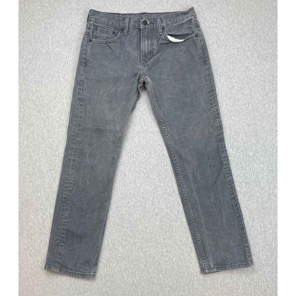 Levis‎ 511 Jeans Mens 30 x 30 Gray Cotton Blend Stretch Straight Leg Slim Fit